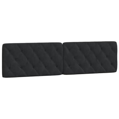 Bedframe met LED zonder matras fluweel zwart 200x200 cm