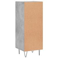 Dressoir 34,5x34x90 cm bewerkt hout betongrijs - thumbnail