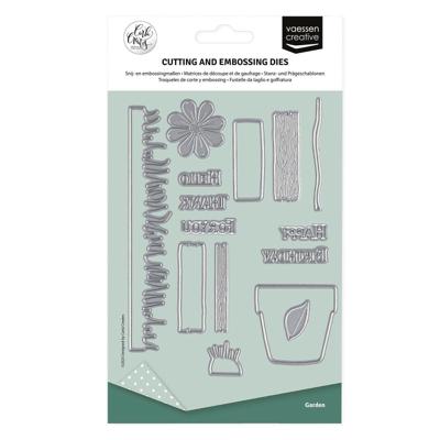 Vaessen Creative • snij- en embossingmallen garden 15st.
