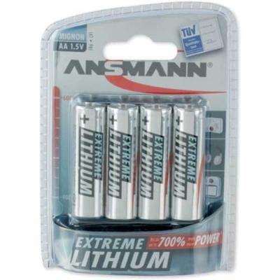 Ansmann 4x Lithium Mignon Batterij - thumbnail