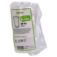 Duni PLA-Bioplastic Bekers 39 cl 10 Stuks Transparant - thumbnail