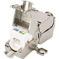 Digitus RJ45 / Connector Netwerk Adapter CAT 6A, Zonder connectoren [1x LSA, Snijklem, Snelaansluiting - 1x LSA, Snijklem, Snelaansluiting] Zilver, Staal - thumbnail