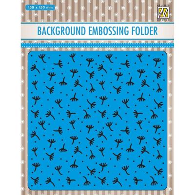 Nellie's Choice • 3d embossing folder achtergrond takken 15x15cm