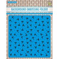 Nellie's Choice • 3d embossing folder achtergrond takken 15x15cm - thumbnail