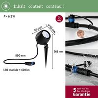 Paulmann Kikolo 94769 Verlichtingssysteem Plug&Shine LED-tuinspot LED 6.2 W RGB Antraciet - thumbnail