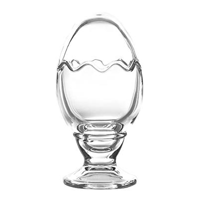 Clayre & Eef Glazen potje Ei Ø 8x16 cm Transparant Glas Rond Potje