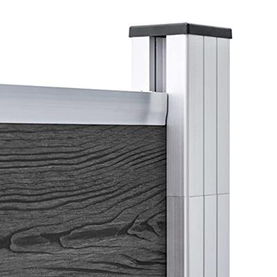 Schuttingpaneel 180x186 cm HKC zwart Schuttingpaneel 180x186 cm HKC zwart