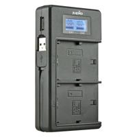 Jupio USB Duo Oplader met LCD voor Canon LP-E6, LP-E6N, LP-E6NH en LP-E6P - Met Powerbank functie - thumbnail