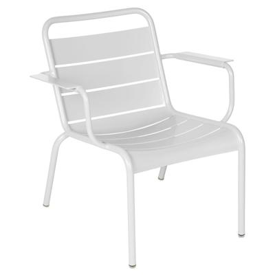 Fermob Luxembourg loungestoel met arm Cotton white