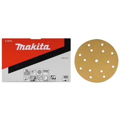 Makita Accessoires Schuurschijf yellow Diameter 150mm Korrel 40 - B-39300