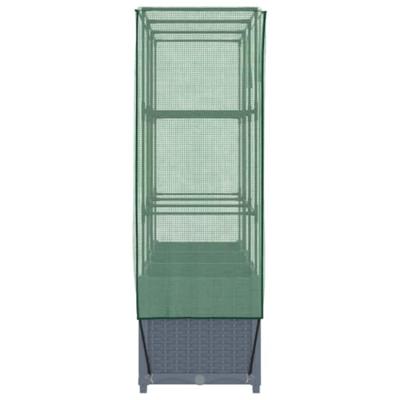 VidaXL Plantenbak verhoogd met kashoes 120x40x138 cm rattanlook