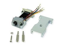 ROLINE DB9 male-RJ45 female 8P/8C 8 aders., zilver - thumbnail