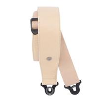 D&apos;Addario 25BAL01 Comfort Leather Auto Lock Guitar Strap Tan gitaarband - thumbnail