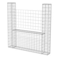 Gabion mand U-vormig 160x20x150 cm staal - thumbnail