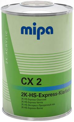 Mipa blanke lak "cx 2". 2k express clear paint cx 1l