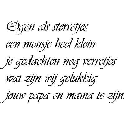 Ogen als sterretjes - Muursticker