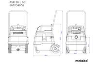 Metabo ASR 50 L SC 602034000 Nat- en droogzuiger 1400 W 50 l - thumbnail