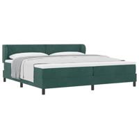 Boxspringbed met donkergrijs fluwelen matras 80x200 cm - thumbnail