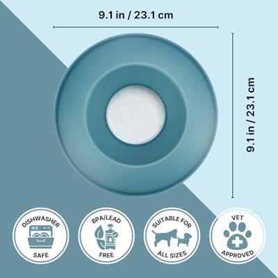 Voerbak voor honden Trixie Slow Feeding Blauw Grijs Natuurlijk rubber Plastic TPR Ø 23 cm 500 ml