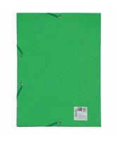 Elastomap oxford top file a4 3 kleppen 390gr groen - thumbnail