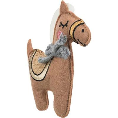 Trixie kattenhengel xxl met veren assorti - thumbnail