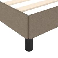 Bedframe zonder matras 90x200 cm stof taupe - thumbnail