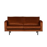 WOOOD Bank 2,5-zits 'Rodeo' Velvet, kleur Roest - thumbnail