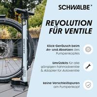 Schwalbe fiets ventiel ombouwset dv-scv + pompkop clic valve - thumbnail