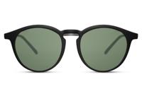 CWI zonnebril panto volledig omrand cat. 3 matzwart/groen - thumbnail