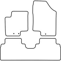 Automatten passend voor Hyundai ix20 vanaf 2011 TMHY534 - thumbnail