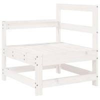 3-delige Loungeset massief grenenhout wit - thumbnail