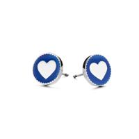 Oorbellen Dames CO88 Collection 8CE-70024 Zilverkleurig Blauw - thumbnail