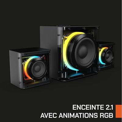 Gaming speakers - NOVA GAMING - Serpentis - RGB LED - Zwart