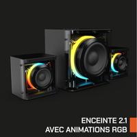 Gaming speakers - NOVA GAMING - Serpentis - RGB LED - Zwart - thumbnail