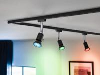 29153 Paulmann Home LED-lamp GU10 Energielabel: F (A - G) 4.8 W RGBW Zwart (mat) - thumbnail