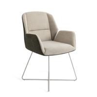 Jesper Home Eetkamerstoel 'Myoko' Cross Steel, kleur Popeye - thumbnail