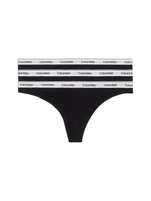 Calvin Klein strings 3-pack - Calvin klein ondergoed dames - Multipack katoenen dames strings - Voordeelverpakking - Sale