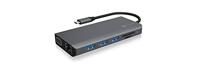 ICY BOX USB-C docking station (12-in-1) voor 3 monitoren (2x HDMI & 1x VGA), 4-voudige USB 3.0 HUB, 100W Power Delivery, Gigabit Ethernet, kaartlezer, IB-DK4070-CPD - thumbnail