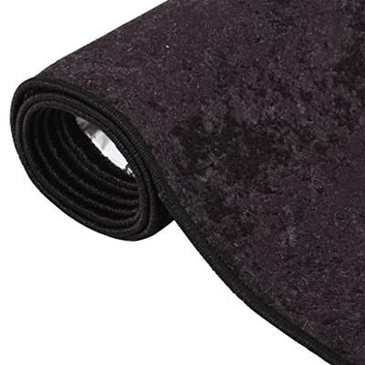 Vloerkleed wasbaar anti-slip 160x230 cm antracietkleurig - thumbnail