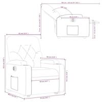 Sta-op-stoel elektrisch verstelbaar stof lichtgrijs - thumbnail