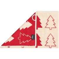 Cawö Cawo Christmas Edition 794 Fir trees Handdoek rot - thumbnail