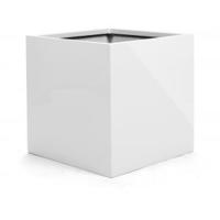 Argento plantenbak Cube XL glanzend wit - thumbnail