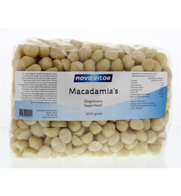 Nova Vitae Macadamia ongebrand raw 1 Kilogram