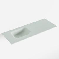 MONDIAZ LEX Greey solid surface inleg wastafel voor toiletmeubel 80cm. Positie wasbak links - thumbnail