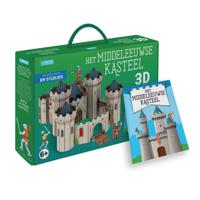 Rebo Publishers Boek + 3d model - het middeleeuwse kasteel - 89st. - thumbnail