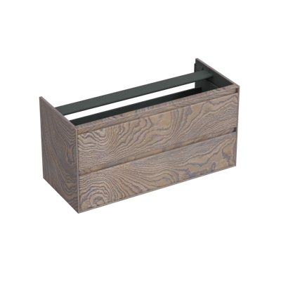 Onderkast Forzalaqua Reno 120x51x60 Cm 2 Lades Softclose Eiken Silver Grey Onderkast Forzalaqua Reno 120x51x60 Cm 2 Lades Softclose Eiken Silver Grey