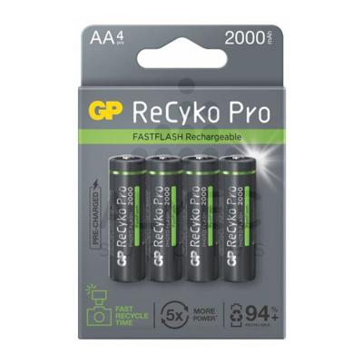 GP Batterijen ReCyko+Pro Photo HR06 Mignon (AA) Batterij NiMH 2000 mAh 1,2 V 4 stuks