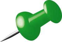 Alco AL-662-18 Pushpins Doosje A 40 Stuks Donkergroen - thumbnail