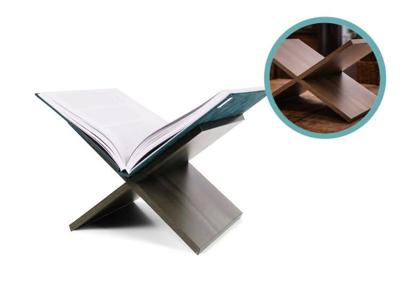 XEMM Boekenstandaard - Boekenhouder - Salontafelboek - 33 x 29 x 19 cm - Bruin