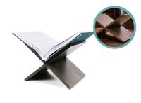 XEMM Boekenstandaard - Boekenhouder - Salontafelboek - 33 x 29 x 19 cm - Bruin - thumbnail